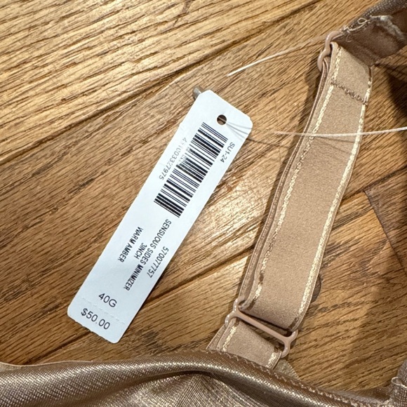 Soma Sensuous Sides Minimizer Women's Elegant Gold Bra - Picture 2 of 2